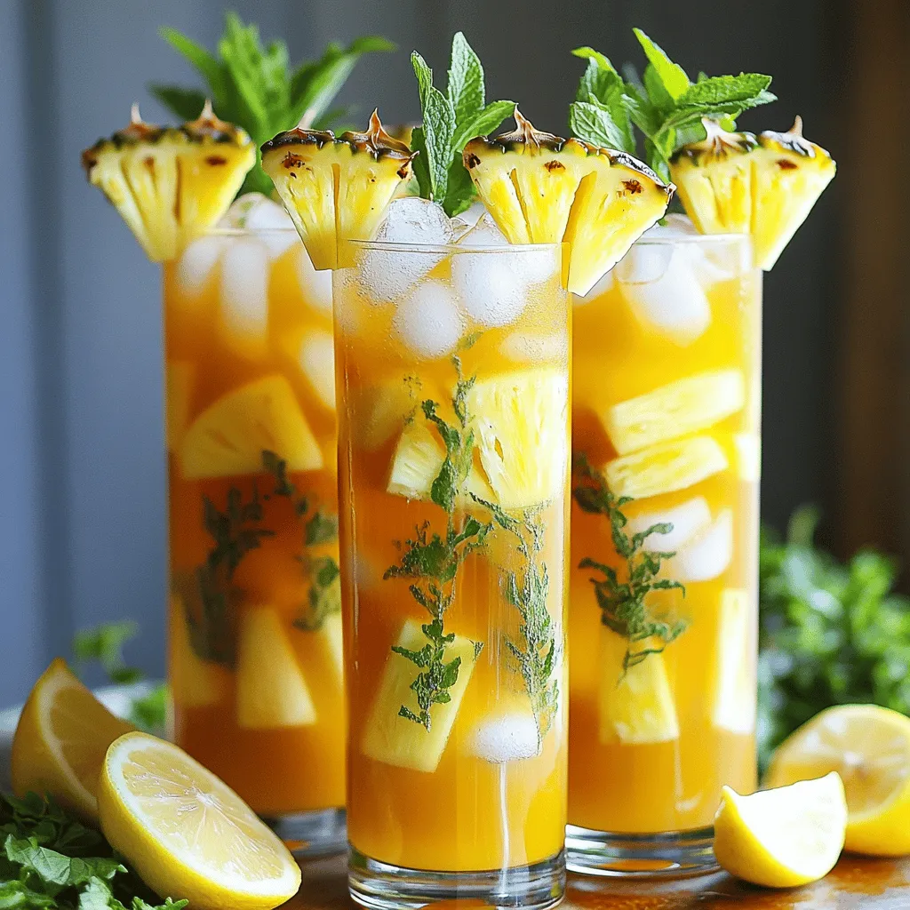To make a lemony pineapple iced tea, you need fresh and bright flavors. This drink is simple and fun. Let’s dive into the steps!
