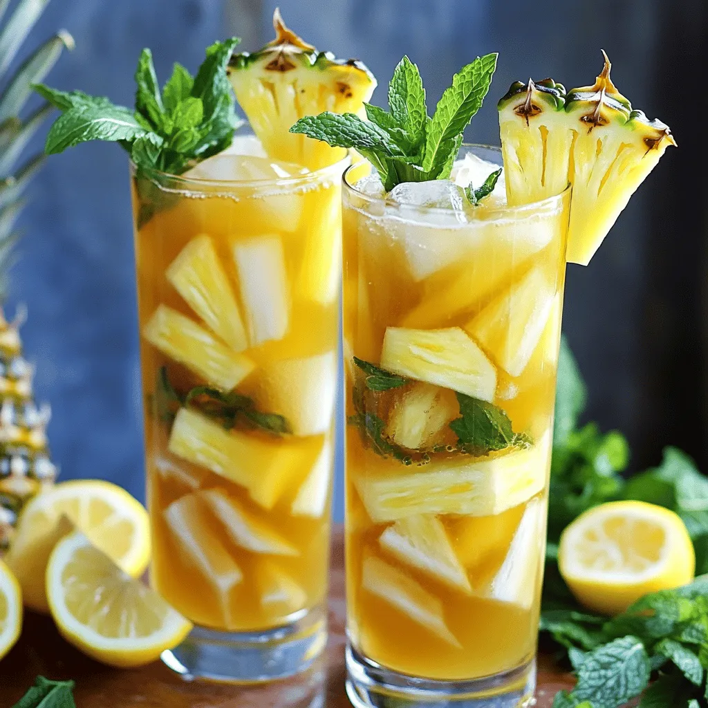To make a lemony pineapple iced tea, you need fresh and bright flavors. This drink is simple and fun. Let’s dive into the steps!