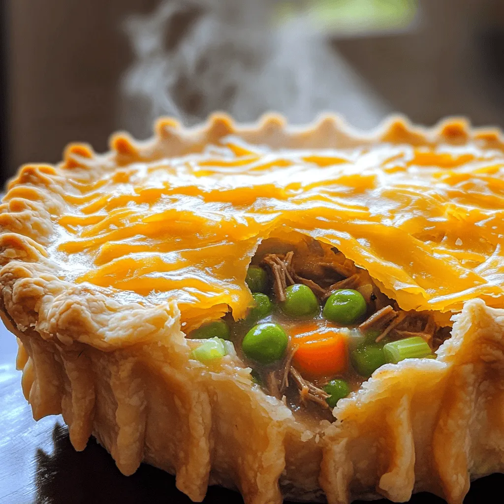 A brisket pot pie is a warm and filling dish. The key ingredients create rich flavors. The main star here is brisket.