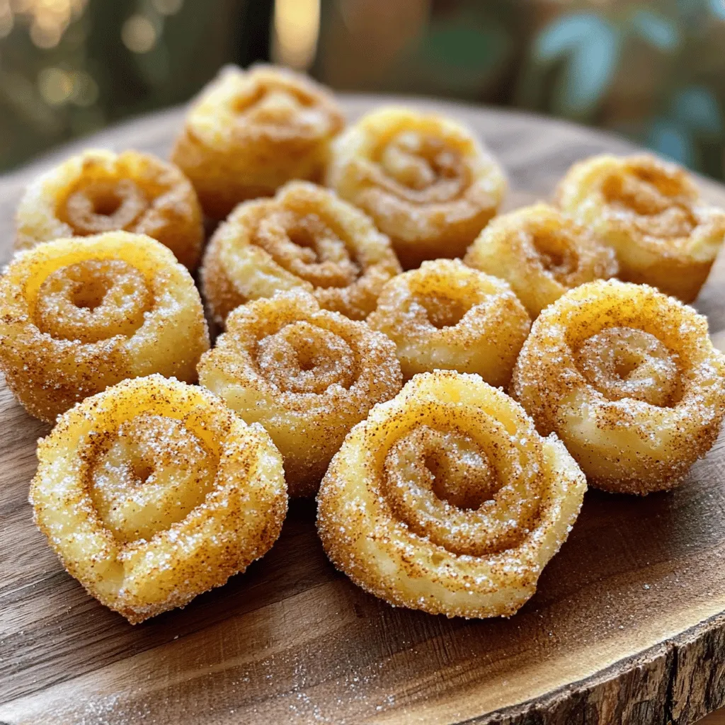 To make angel food cake churro bites, you need a few simple ingredients. The key ingredient is angel food cake mix. You will also need water, unsalted butter, and vanilla extract. These create a light and fluffy base.