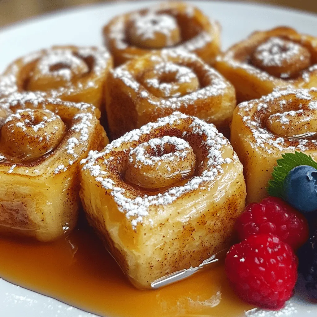 Cinnamon roll French toast bites are small, sweet treats. They mix the flavor of cinnamon rolls with French toast. You start with refrigerated cinnamon roll dough. Then, you cut it into small pieces. This makes them easy to eat. Each bite is soft, warm, and covered in egg mixture.