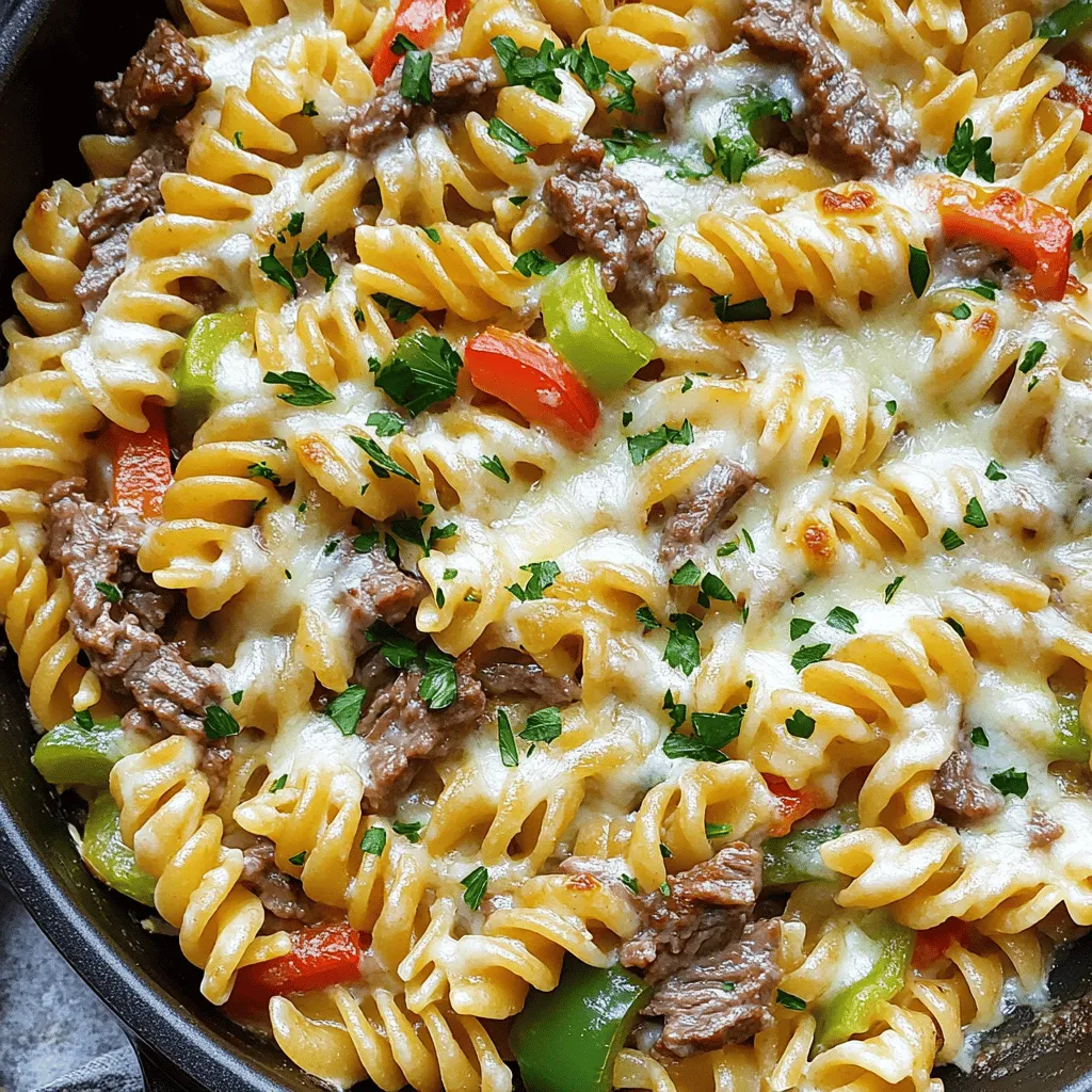 To make this dish, you need simple, tasty ingredients. First, choose your pasta. I like using rotini or penne. These shapes hold the sauce well and add great texture.