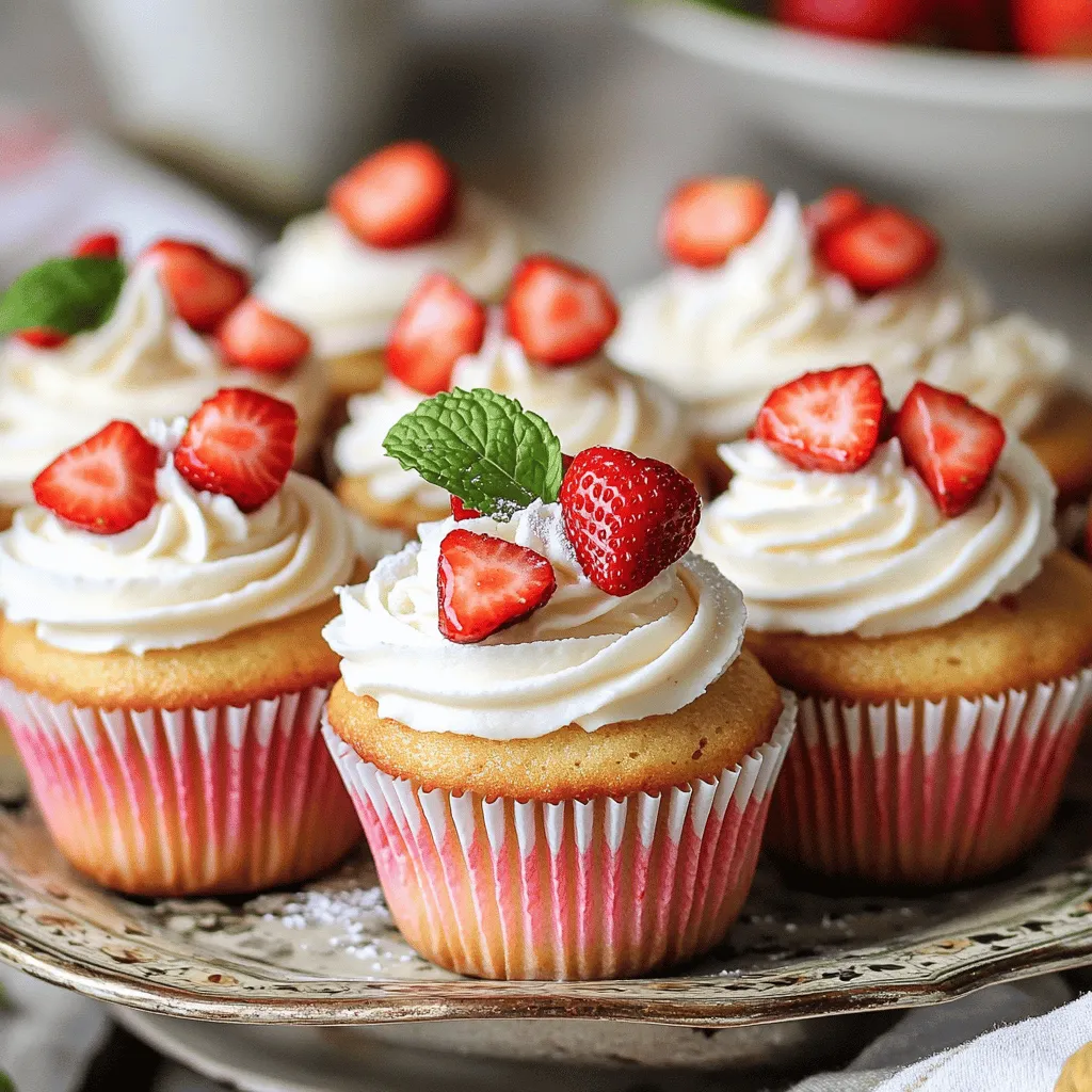 - 1 ½ cups all-purpose flour - 1 cup granulated sugar - ½ cup unsalted butter, softened - 2 large eggs - 1 teaspoon vanilla extract - ½ cup buttermilk - 1 teaspoon baking powder - ½ teaspoon baking soda - ¼ teaspoon salt - 1 cup fresh strawberries, pureed - 1 cup fresh strawberries, diced (for topping) - 1 cup whipped cream cheese frosting (store-bought or homemade)