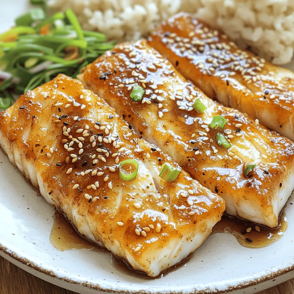 - 4 cod fillets (about 6 ounces each) - 1/4 cup soy sauce (low sodium recommended) - 2 tablespoons fresh ginger, grated - 2 tablespoons honey or maple syrup