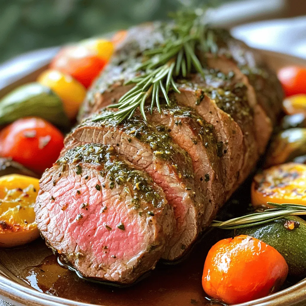 - Beef tenderloin - Unsalted butter - Fresh herbs (rosemary, thyme, parsley) - Garlic