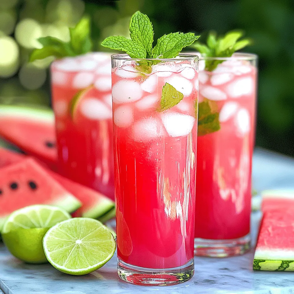Watermelon Agua Fresca Refreshing Summer Drink