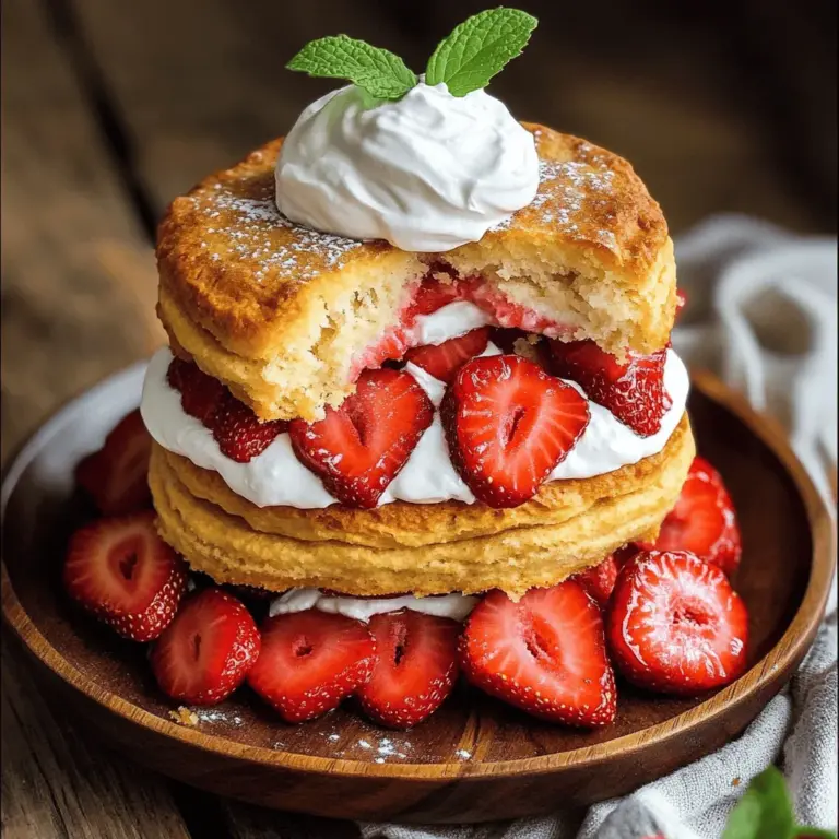 To make the best strawberry shortcake, you need fresh strawberries. Use about 1 pound of ripe strawberries. Remove the green tops and slice them. Mix them with 3 tablespoons of granulated sugar. This will help draw out their sweet juice.