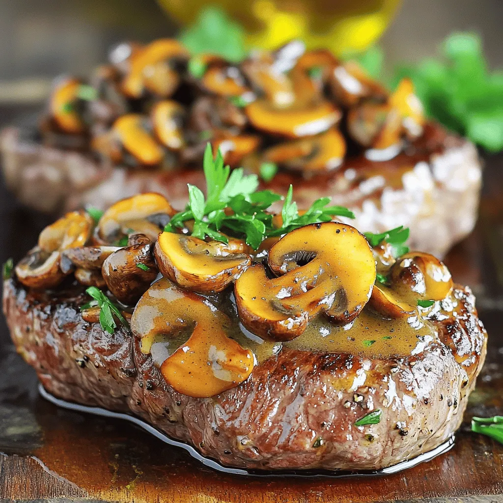 For the best Beef Tenderloin with Creamy Mushroom Sauce, gather these ingredients: