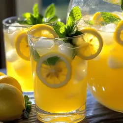 To make condensed milk lemonade, you need just a few key ingredients. You will need 1 cup of fresh lemon juice. This is about 4 to 6 large lemons. The juice gives your drink its bright, zesty flavor. Next, grab 1 can (14 oz) of sweetened condensed milk. This adds creaminess and sweetness. You will also need 4 cups of cold water to balance the tartness. Lastly, having ice cubes is a must for serving. If you like it sweeter, use 1/2 cup of granulated sugar. You can adjust this to taste.