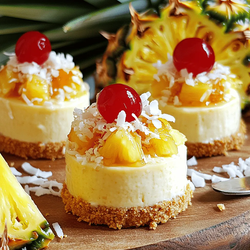 To make Easy Mini Pineapple Upside-Down Cheesecakes, gather the following ingredients:
