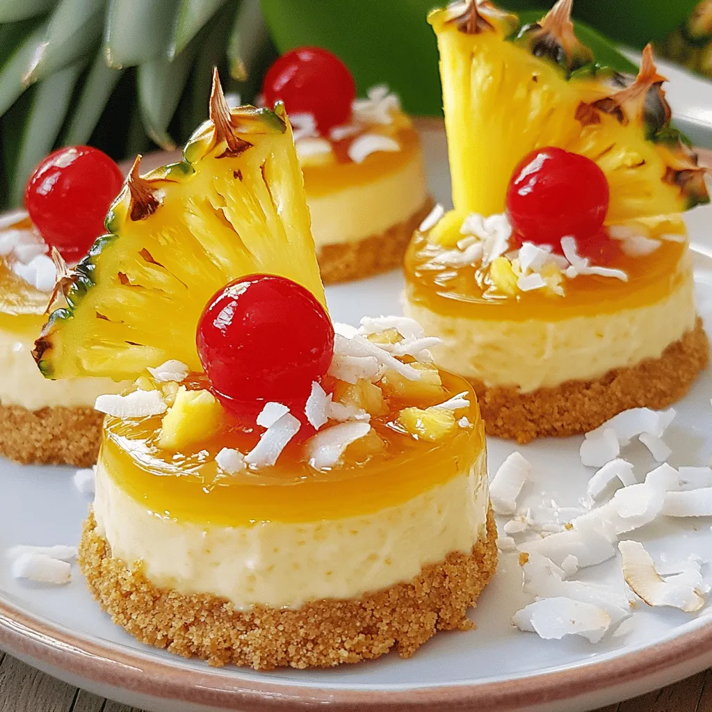 To make Easy Mini Pineapple Upside-Down Cheesecakes, gather the following ingredients: