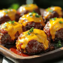 To make Cheddar-Stuffed Meatloaf Morsels, you need a few simple ingredients. Here’s the full list to get you started: