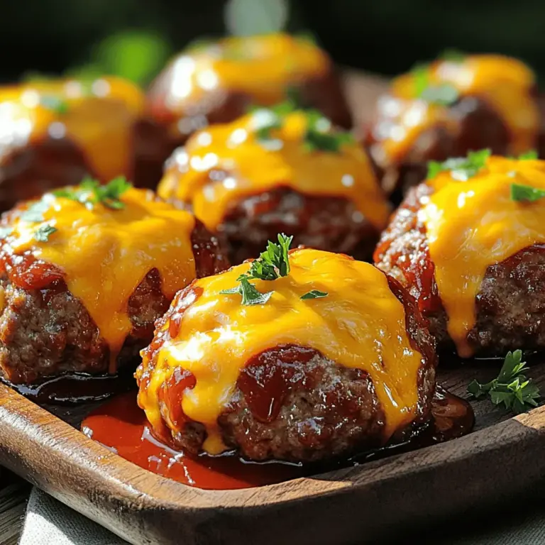 To make Cheddar-Stuffed Meatloaf Morsels, you need a few simple ingredients. Here’s the full list to get you started: