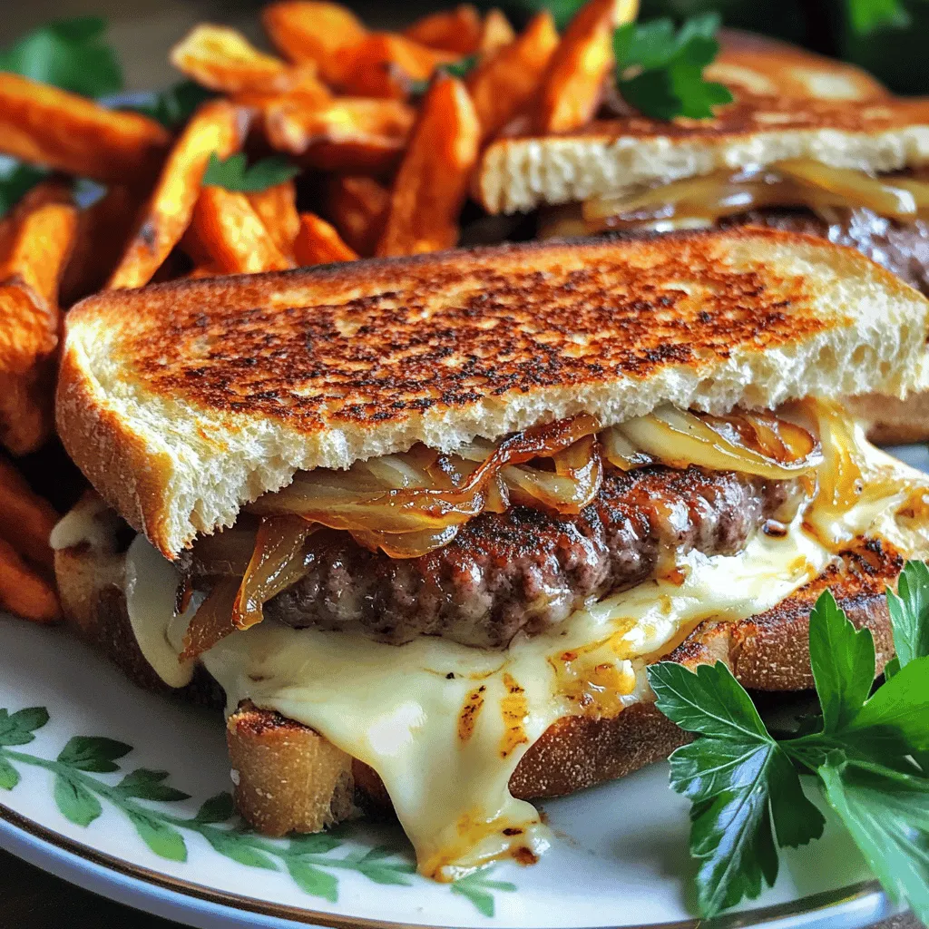 To make delicious patty melts, gather these key items: - 1 pound ground beef - 1 teaspoon garlic powder - 1 teaspoon onion powder - 1 teaspoon smoked paprika - Salt and pepper to taste - 4 slices of Swiss cheese - 1 medium onion, thinly sliced - 2 tablespoons butter - 4 slices of rye bread - 2 tablespoons mayonnaise - 2 tablespoons sriracha sauce (optional, for extra kick)