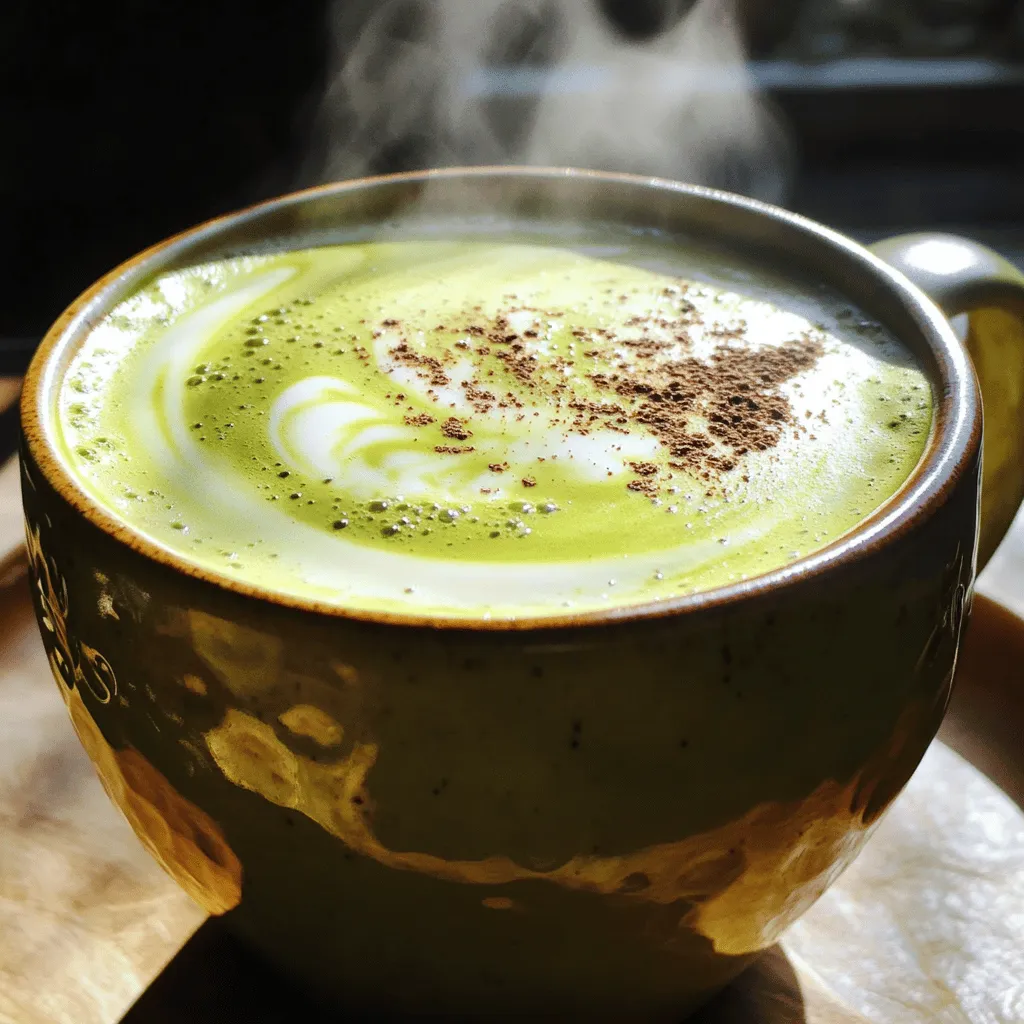A matcha cappuccino is a delightful twist on the classic cappuccino. It blends matcha green tea with frothed milk. This drink is creamy and full of flavor. It gives you a boost without the jitters of regular coffee.