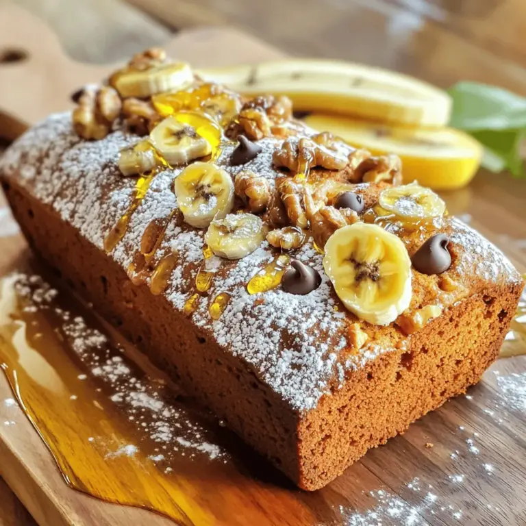 Banana bread is a warm hug in food form. It is soft, sweet, and so easy to make. You only need a few simple ingredients. Start with three ripe bananas. They should be soft and sweet. Mash them in a bowl until smooth. Then, mix in half a cup of melted butter. This adds a rich flavor.