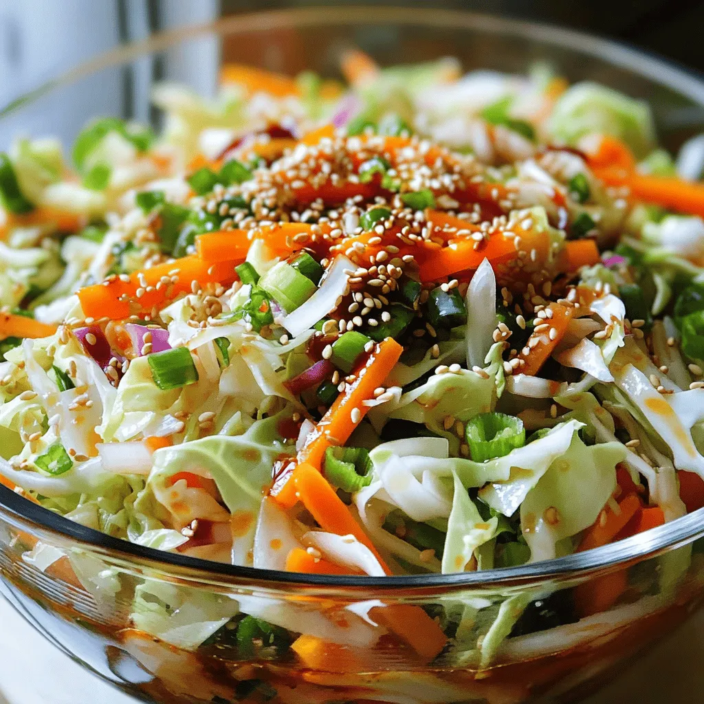 To make an easy spicy cabbage salad, you need fresh, crunchy ingredients. Here’s a list of what to gather: