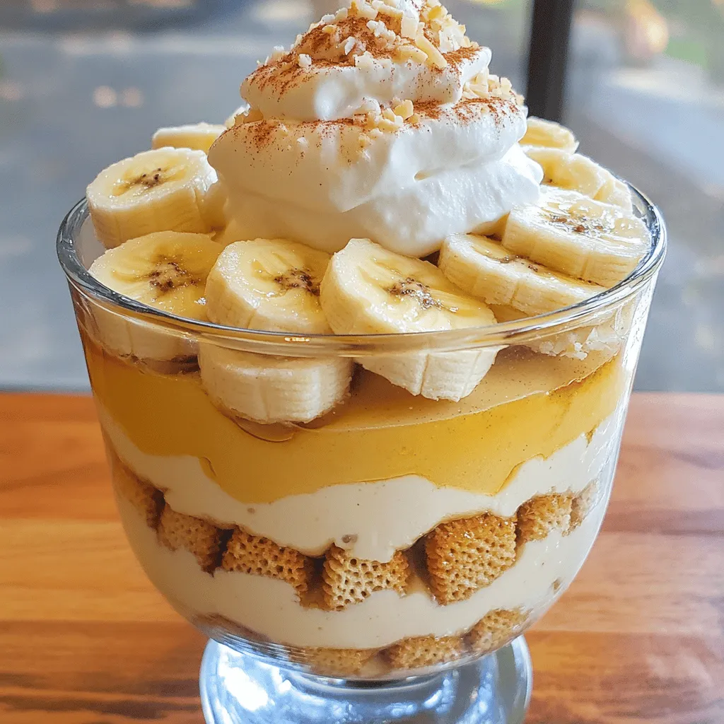 To make Not Yo Mama's Banana Pudding, gather these items: - 4 ripe bananas, sliced - 1 box (12 oz) vanilla wafer cookies - 1 cup heavy cream - 1 cup whole milk - 1/2 cup granulated sugar - 1/4 cup cornstarch - 1 teaspoon vanilla extract - 1/4 teaspoon salt - 3 large egg yolks - 1/2 teaspoon ground cinnamon - 1/2 cup toasted coconut (optional for garnish)