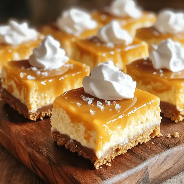 To make these amazing caramel cheesecake bars, you need a few simple ingredients. Each part of the recipe has its own set of items, making it easy to follow. Here’s what you need for each layer.