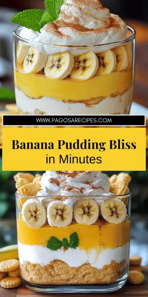 Indulge in the sweetest nostalgia with our Banana Pudding Delightful and Easy Recipe Guide! This simple, step-by-step tutorial will have you layering creamy, dreamy banana goodness in no time. From choosing ripe bananas to the perfect whipped cream topping, you'll learn tips to elevate your dessert. Perfect for any gathering, this classic treat will impress everyone. Dive into the full recipe now and start creating this delightful dessert today!