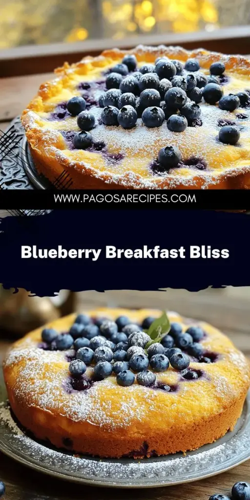 Kickstart your mornings with my delicious Blueberry Breakfast Cake Recipe! This simple yet delightful treat blends sweet blueberries with fluffy cake, making it perfect for any occasion. Discover easy step-by-step instructions, expert tips, and fun ingredient variations that cater to all diets. Don't miss out on this quick and tasty recipe that will brighten up your breakfast routine. Click through to explore how to bake your own!