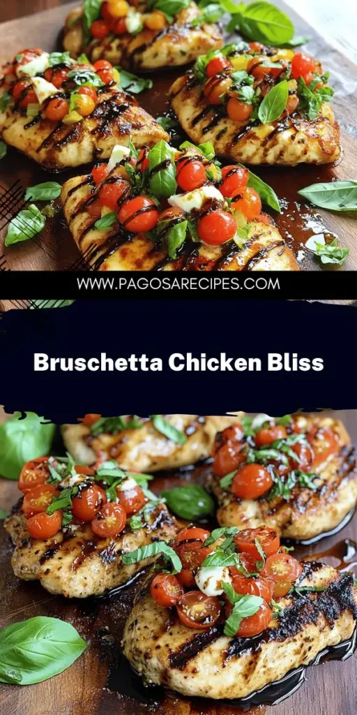 Looking for a quick dinner that's bursting with flavor? Try this Easy Bruschetta Chicken Recipe, ready in under 30 minutes! With simple ingredients like tender chicken, fresh tomatoes, and gooey mozzarella, you'll impress your family or guests without the fuss. Follow our step-by-step guide for a delicious meal that's both easy and satisfying. Click through to explore the full recipe and make dinner a breeze tonight! Enjoy every bite!