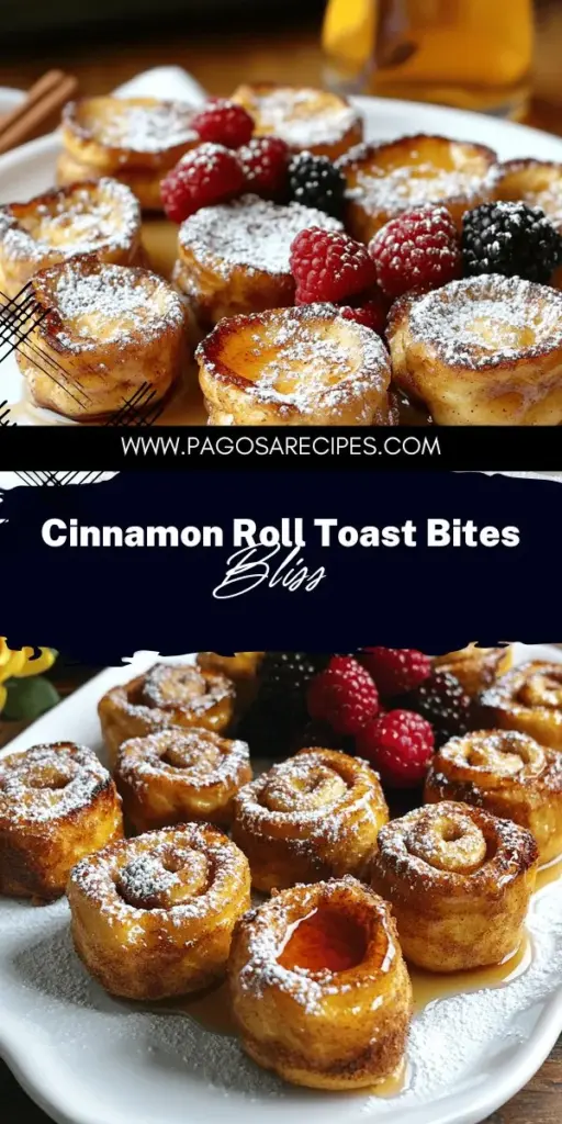 Elevate your breakfast with delicious Cinnamon Roll French Toast Bites! This fun and easy recipe combines the flavors of sweet cinnamon rolls and classic French toast, perfect for busy mornings or special occasions. Discover key ingredients, tasty variations, and the best toppings to make these bites irresistible. Click through to explore the full recipe and start impressing your family and friends with this tasty breakfast treat!