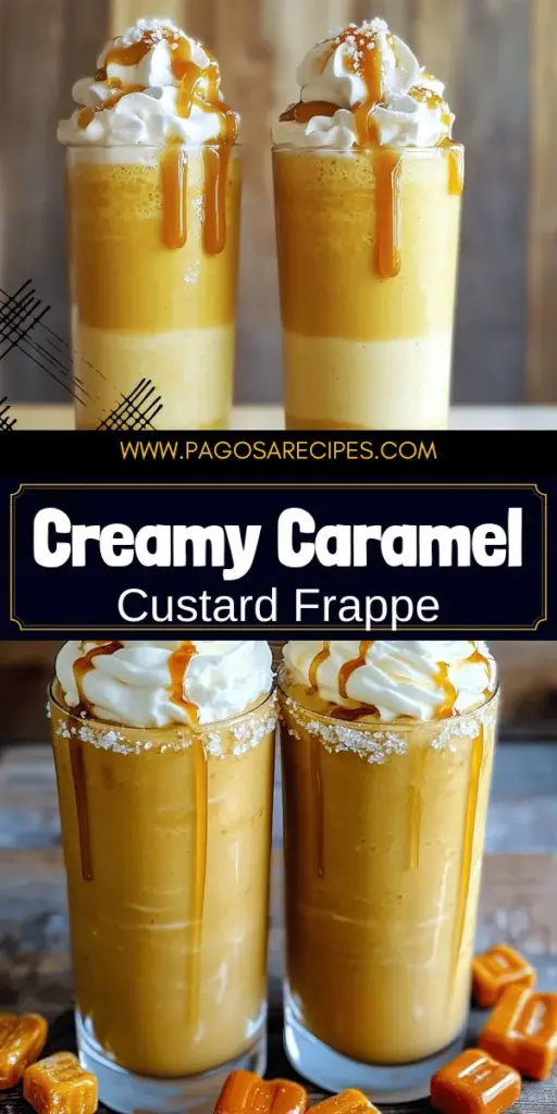 Satisfy your sweet tooth with a rich Caramel Custard Frappe that’s easy to make at home! This delightful drink combines creamy custard with luscious caramel for the perfect indulgence. Discover simple step-by-step instructions and tips to achieve that velvety texture. Whether you're a beginner or a seasoned cook, you can impress your friends with this delicious treat. Click through to explore the full recipe and elevate your dessert game today!