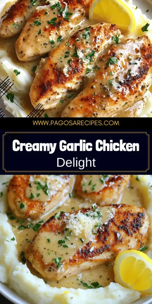 Indulge in a mouthwatering Savory Garlic Chicken in a Creamy Sauce that’s easy to whip up and incredibly flavorful! This culinary delight features tender chicken enveloped in a rich, garlicky sauce, making it perfect for impressing guests or treating yourself. Discover the step-by-step recipe, helpful tips, and delicious variations that will elevate your cooking journey. Click through to explore this irresistible dish and bring it to your dinner table tonight!