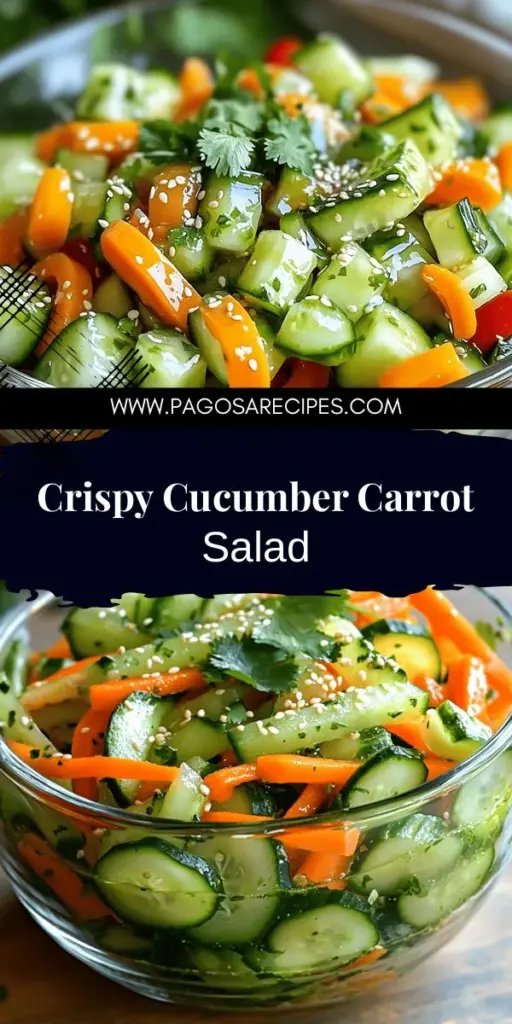 Discover the delightful Pepino e Cenoura salad, a refreshing mix of cucumbers and carrots that’s packed with flavor and nutrition! This easy recipe not only delivers great taste but also offers health benefits like hydration and antioxidants. Get tips on preparation, dressing, and storage to keep your salad fresh and crunchy. Click through to explore the full recipe and impress your family and friends with this nutritious dish!