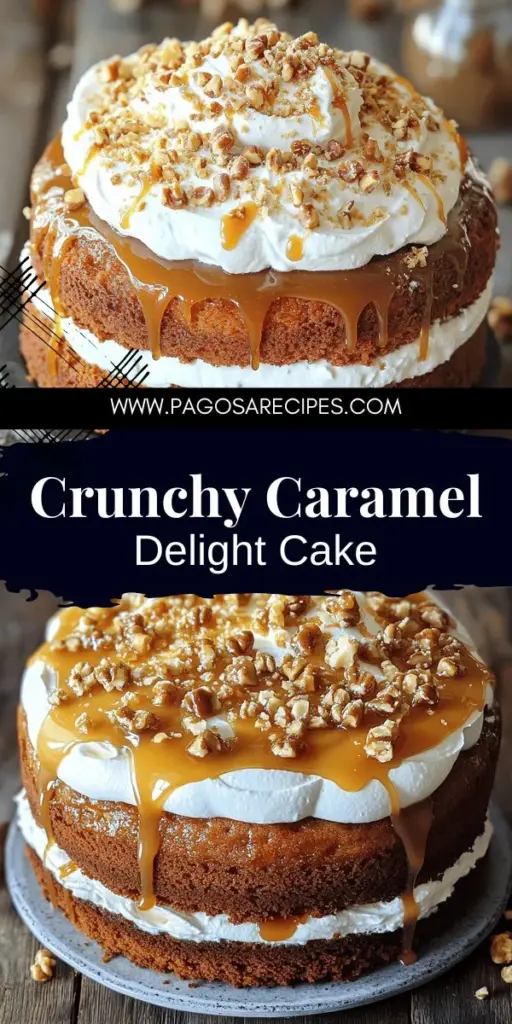 Indulge in the ultimate sweet treat with my luscious Caramel Toffee Crunch Cake! This delightful dessert combines rich caramel, crunchy toffee, and fluffy layers of cake for a truly unique experience. Perfect for any occasion or a cozy night at home. Learn how easy it is to make this irresistible cake that will impress your friends and family. Click through to explore the full recipe and satisfy your sweet cravings!