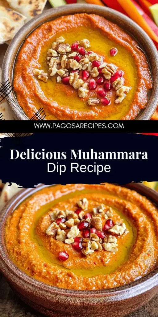 Craving a delicious dip that's bursting with flavor? Discover how to make Muhammara, a mouthwatering roasted pepper dip that's perfect for gatherings! Made with roasted red peppers, walnuts, garlic, and a touch of pomegranate molasses, this recipe is easy to follow and sure to impress. Dive into the full post for step-by-step instructions and tips to create a dip everyone will love. Click through to start your culinary adventure!