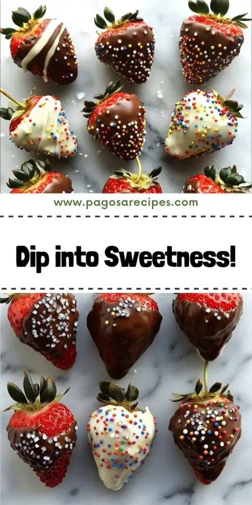 Satisfy your sweet tooth with chocolate dipped strawberries, the perfect easy and delicious treat! This guide simplifies the process with step-by-step instructions, ensuring you achieve mouthwatering results every time. Learn how to choose the best chocolate, melt it perfectly, and add fun garnishes for an impressive finish. Click through to explore the full recipe and make these delightful desserts your new favorite snack!