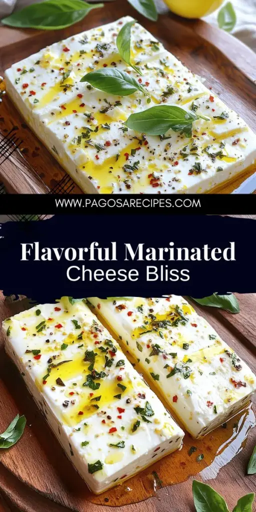 Elevate your appetizer game with this Easy Marinated Cheese Appetizer that’s bursting with flavor and super simple to prepare. With just a few ingredients like feta cheese, olive oil, and fresh herbs, you can create a delightful dish that will impress your guests. Perfect for any gathering, this appetizer pairs wonderfully with bread or veggies. Click through to explore the full recipe and get ready to wow your friends with your culinary skills!