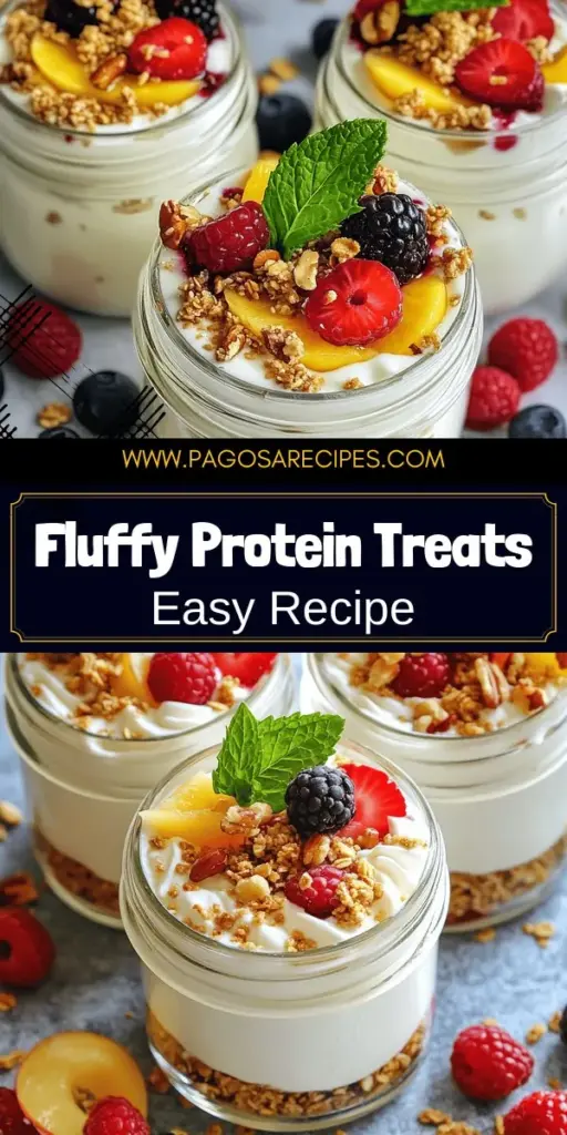 Elevate your dessert game with this delightful Protein Fluff guide! Discover how to make a light and airy treat using simple ingredients like Greek yogurt and protein powder. This protein-packed snack is easily customizable with sweeteners, nut butters, and fresh toppings. Join me for easy steps, creative ideas, and tips for perfecting your Protein Fluff. Click through now to explore the full recipes and start creating your delicious, healthy treats!