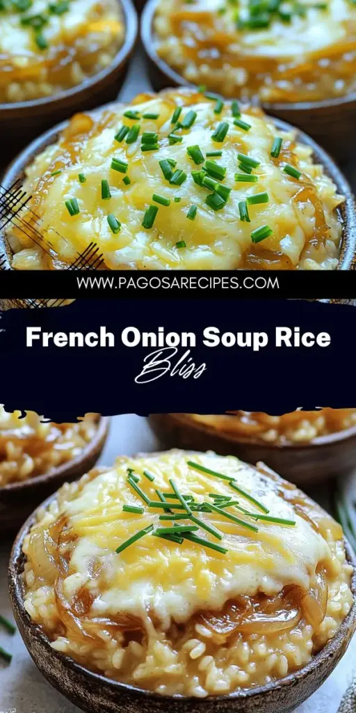 Craving a comforting dish? Try French Onion Soup Rice, a delightful fusion of caramelized onions and creamy Arborio rice that’s perfect for cozy nights. This recipe is simple and packed with flavor, featuring tips on key ingredients, customization, and cooking techniques. Whether you're vegetarian or love cheese, there are options for everyone. Dive into this mouthwatering recipe and warm up your dinner routine—click to explore now!