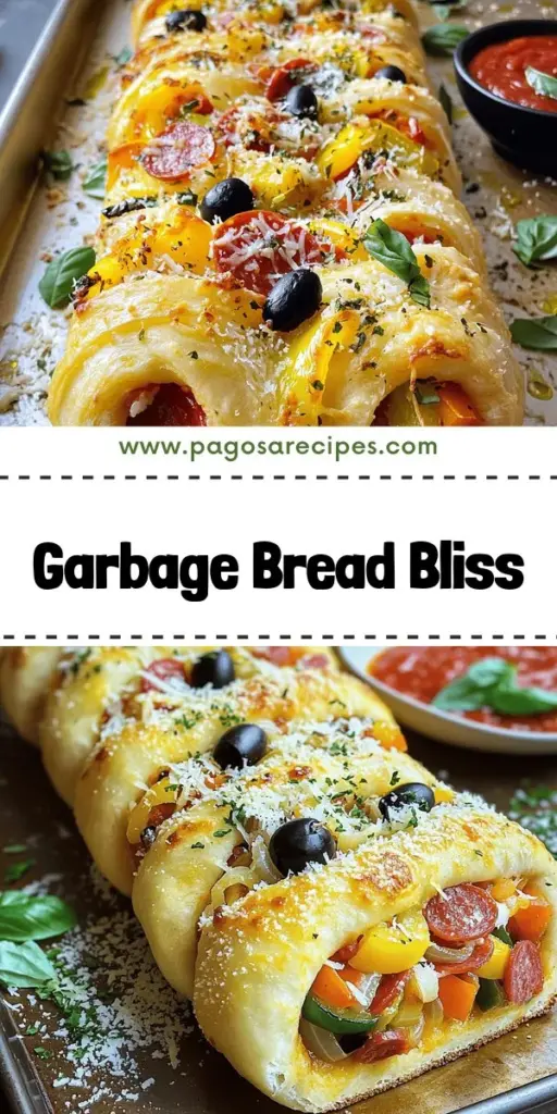 Discover the delicious world of garbage bread, a fun snack that's easy to make! This tasty recipe combines dough, cheese, and your favorite fillings for a delightful treat perfect for parties or family movie nights. With simple steps and creative variations, you'll be whipping up a crowd-pleaser in no time. Click through to explore the full recipe and find tips on making this flavorful snack that everyone will adore!