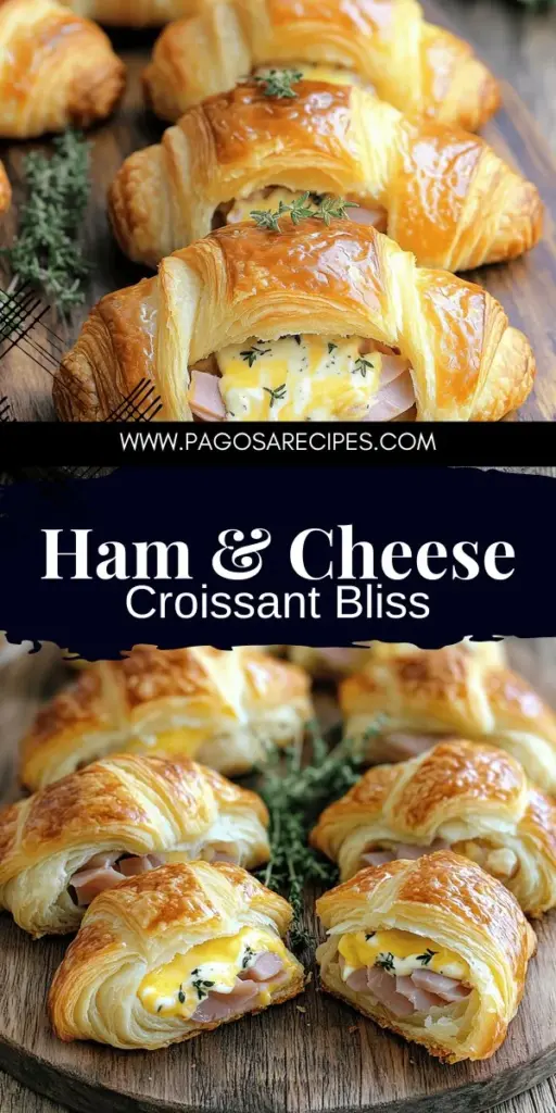 Indulge in the mouthwatering delight of Savory Baked Ham and Cheese Croissants! This easy recipe features flaky croissants layered with rich ham, gooey Gruyère cheese, and a creamy filling that is simply irresistible. Perfect for snacks or lunch, these treats are customizable and full of flavor. Learn how to make them with my simple step-by-step guide and impress your friends and family. Click to discover the full recipe and start baking today!