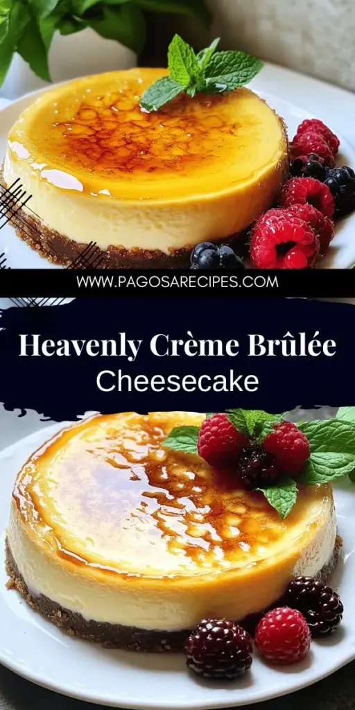 Indulge in a delightful dessert with my Crave-Worthy Crème Brûlée Cheesecake Recipe Guide. This mouthwatering treat combines the rich flavors of cheesecake and the classic allure of crème brûlée, all in a step-by-step format that's easy to follow. Impress your friends and family with a creamy filling topped with a perfectly caramelized crust. Ready to whip up this heavenly dessert? Dive into the full recipe and let the baking adventure begin!