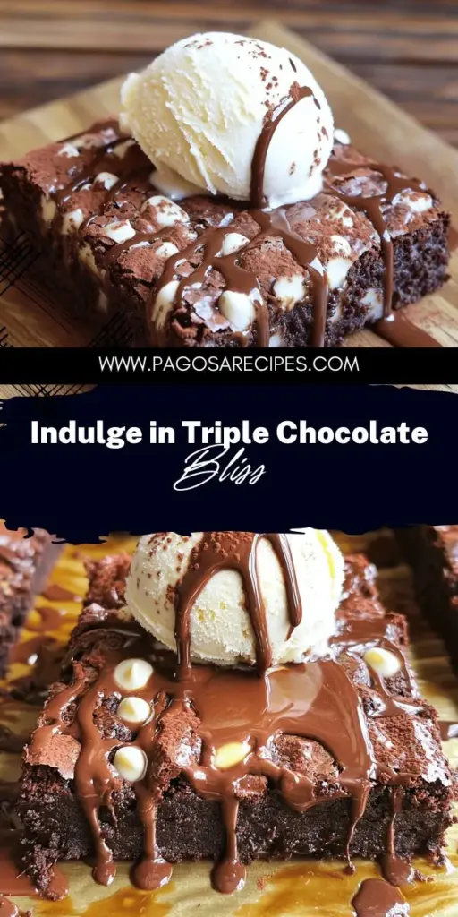 Dive into the world of Triple Chocolate Killer Brownies, where every bite is pure bliss! These rich, gooey brownies are packed with three types of chocolate, making them a decadent treat that will impress anyone. With easy-to-follow steps and handy tips, you'll be a brownie master in no time. Ready to satisfy your chocolate cravings? Click through to discover the full recipe and bake your way to brownie heaven!