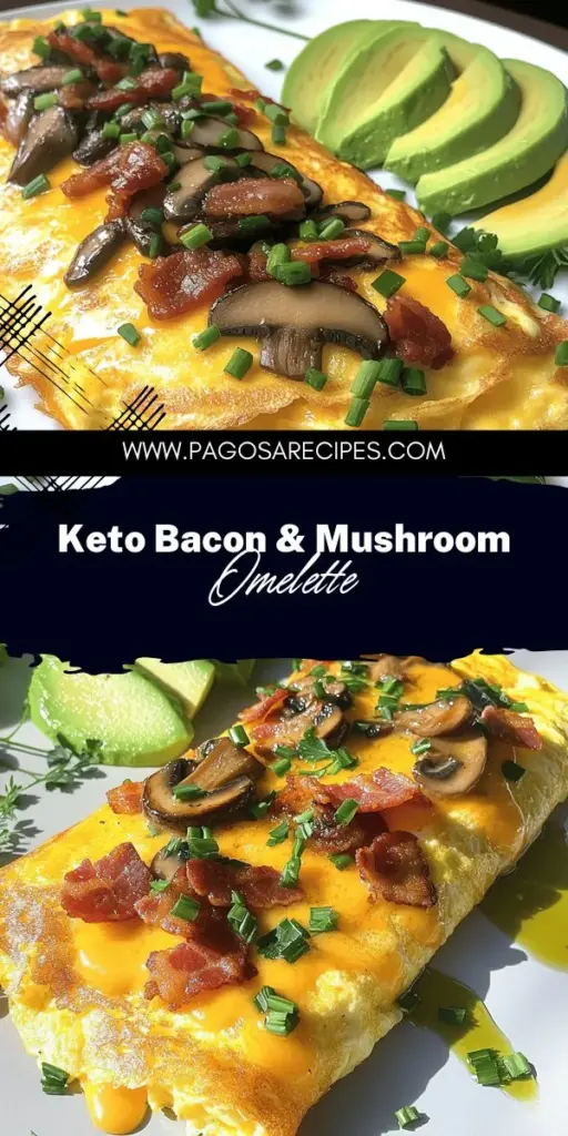 Craving a delicious, healthy meal on a busy day? Try this Keto Bacon & Mushroom Omelette recipe! In just 20 minutes, you can enjoy a fluffy omelette packed with savory bacon and sautéed mushrooms. With easy-to-follow steps, this low-carb dish is perfect for anyone looking to eat well without spending hours in the kitchen. Click through for the full recipe and discover how to create this simple yet satisfying meal today!
