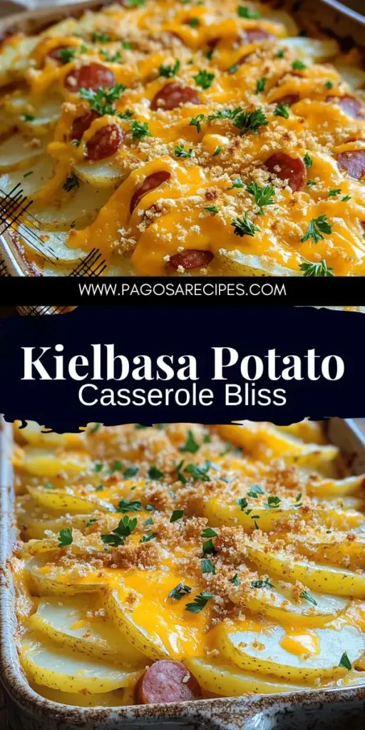 Indulge in the deliciousness of Smoky Kielbasa & Cheesy Potato Casserole! This creamy and flavorful dish is perfect for family dinners or cozy gatherings, packed with savory kielbasa, tender potatoes, and gooey cheese. With easy-to-follow steps, helpful tips, and creative variations, this recipe is sure to become a favorite. Ready to thrill your taste buds? Click to explore the full recipe and make this comforting dish tonight!