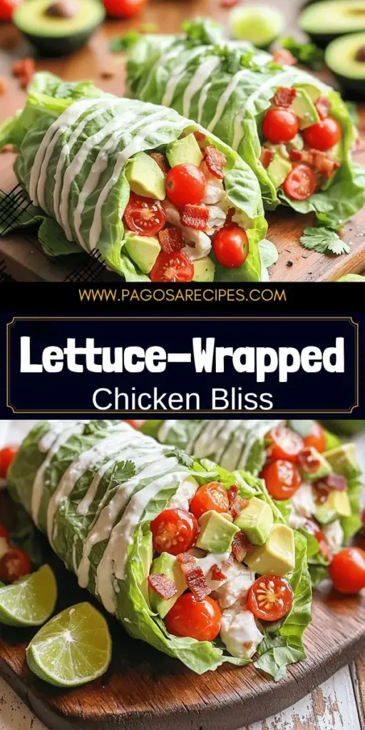 Discover the deliciousness of BLTA Chicken Salad Wrapped in Lettuce Delight! This fresh and healthy twist on lunch combines tender chicken, crispy bacon, creamy avocado, and juicy tomatoes all wrapped in crunchy lettuce. Whether you’re looking for a light meal or meal prep ideas, this recipe has you covered with easy steps and variations. Click through now to get the full recipe and start your culinary journey today!