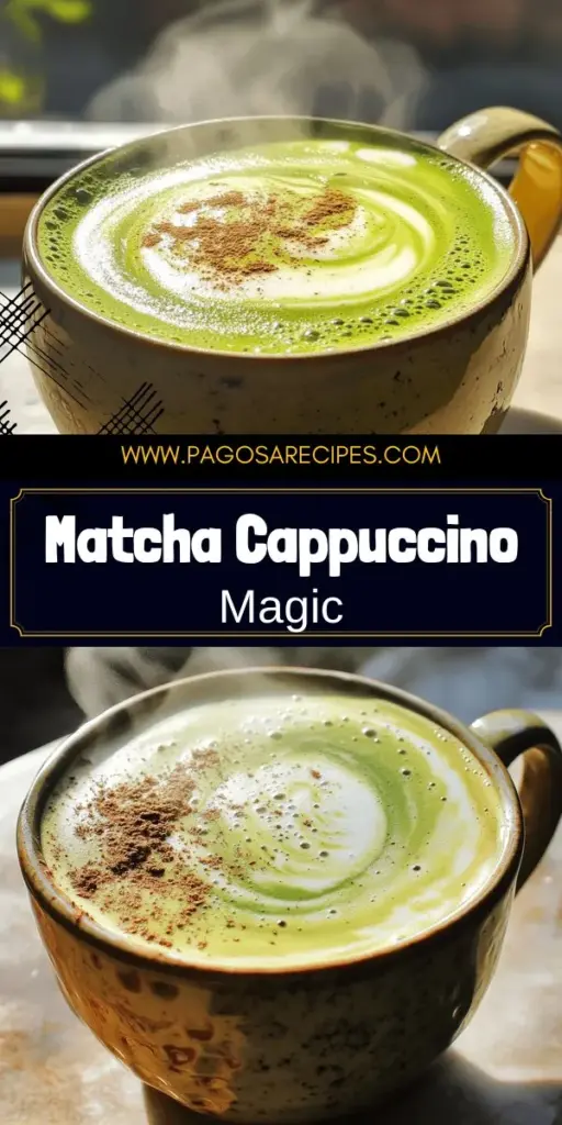 Start your mornings with a delightful twist using a matcha cappuccino! This energizing drink combines creamy frothed milk with rich matcha green tea, offering a delicious and healthy alternative to regular coffee. Packed with antioxidants and energy-boosting benefits, making your own matcha cappuccino at home is fun and easy. Discover simple recipes and tips to customize your drink. Click through to explore the full recipe and get inspired!