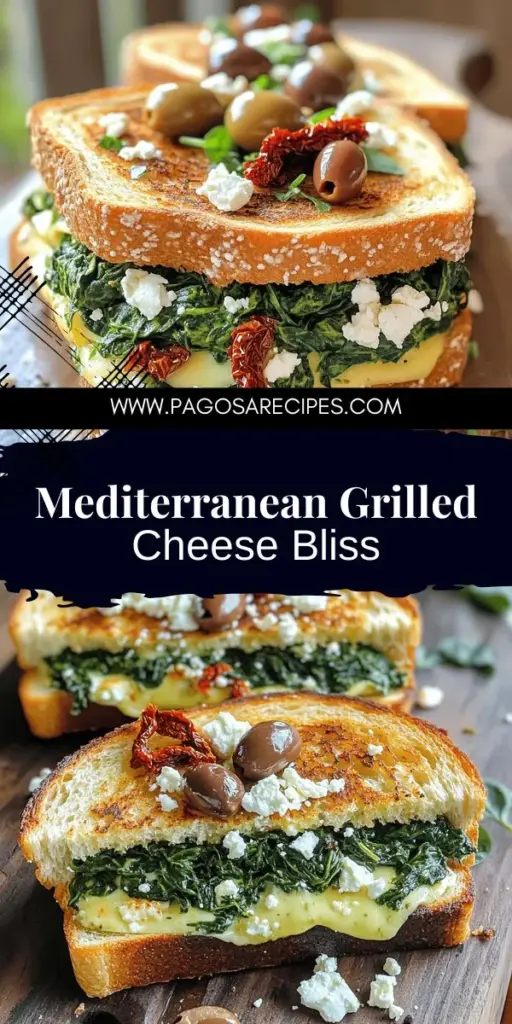 Elevate your lunch with a delicious Mediterranean Spinach Grilled Cheese that’s bursting with flavor! This easy recipe combines fresh spinach, feta cheese, and sun-dried tomatoes, creating a tasty twist on the classic sandwich. Perfect for any meal, it includes tips for achieving that crispy perfection and suggestions for ingredient swaps. Click through to discover the full recipe and make your tastebuds dance with delight!
