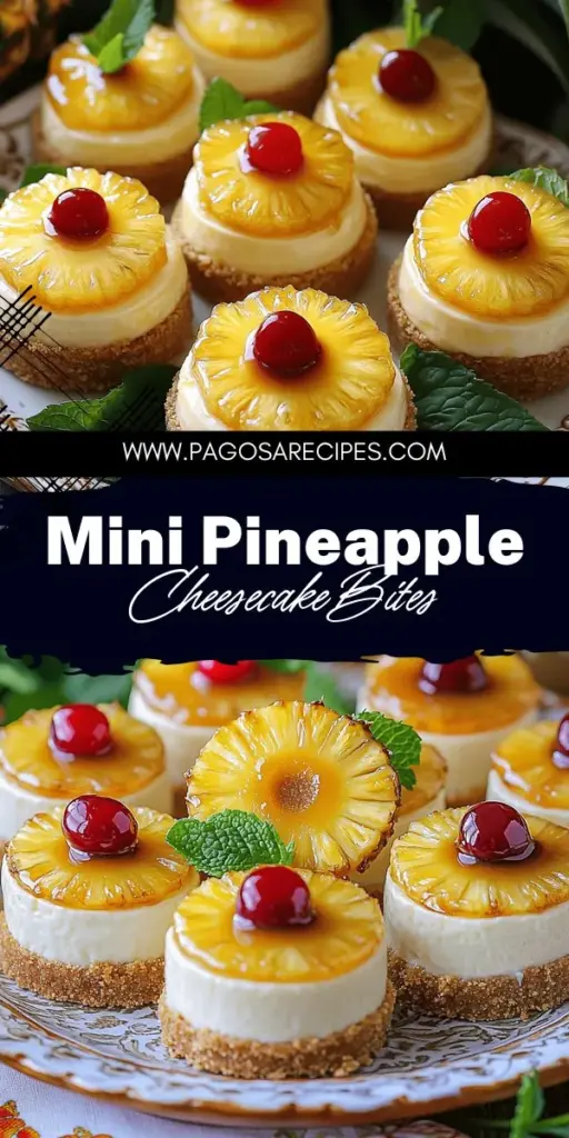 Impress your guests with Easy Mini Pineapple Upside-Down Cheesecakes Delight, the perfect blend of creamy cheesecake and sweet pineapple in bite-sized portions! These simple yet decadent treats are ideal for parties or a sweet personal indulgence. Discover how to create this delicious dessert in just a few easy steps. Click through to explore the full recipe and make these delightful mini cheesecakes today!