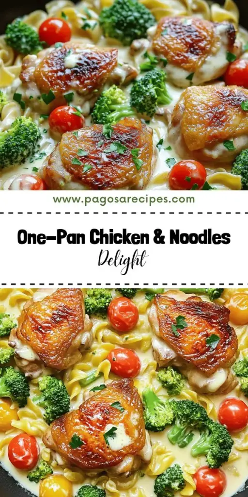 Looking for a comforting dinner that’s a breeze to prepare? Discover the joy of One-Pan Chicken with Buttered Noodles Savory Delight! This delicious recipe features juicy chicken, creamy sauce, and tender noodles all cooked in one pan for easy cleanup. Perfect for family meals or cozy nights in, it’s flexible and can accommodate various dietary needs too. Don't miss out on this delight! Click through to explore the full recipe and get cooking!