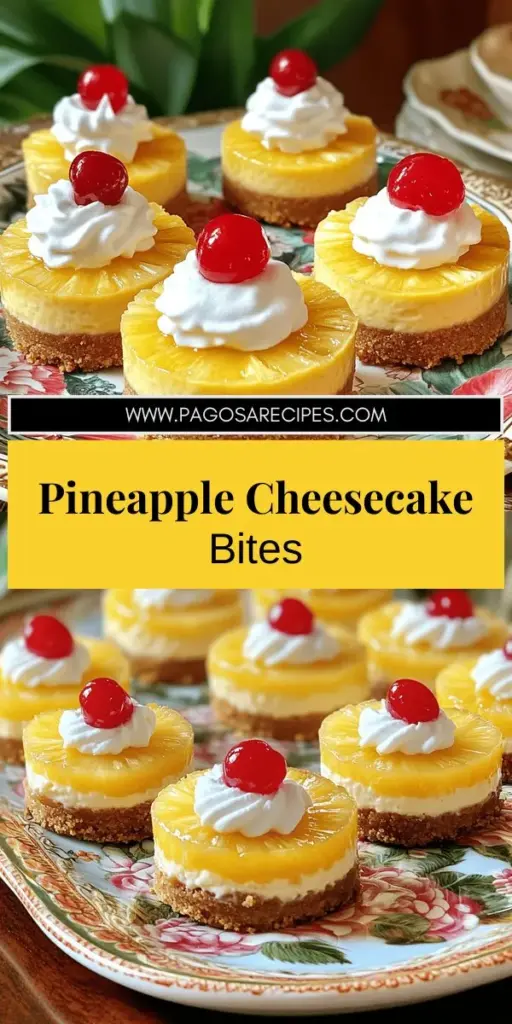 Get ready to impress your family and friends with Mini Pineapple Upside Down Cheesecakes! These bite-sized desserts combine a buttery graham cracker crust, creamy cheesecake, and sweet pineapple for a delightful treat everyone will love. Follow our simple recipe for step-by-step instructions and tips to create these delicious mini cheesecakes. Click through now to explore the full recipe and make your next gathering extra special!
