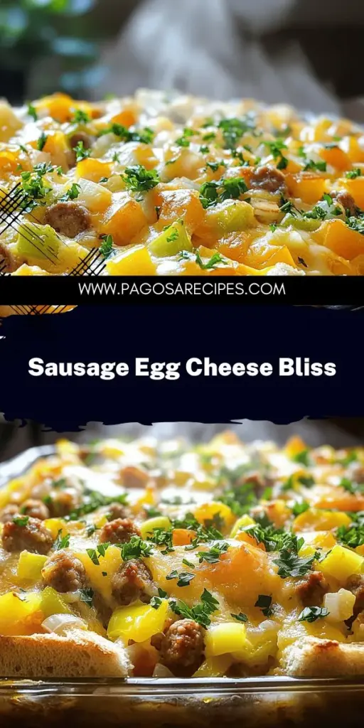 Craving a comforting meal? Discover how to make a delightful Sausage, Egg, and Cheese Casserole that’s perfect for any occasion! With easy ingredients and simple steps, this dish is sure to please everyone at your table. Plus, learn tips for substitutions and variations to suit your taste. Don't miss out on bringing this cozy recipe to life—click through to explore the full recipe and start cooking your new favorite comfort food today!