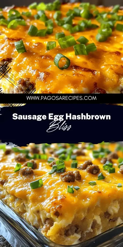 Looking for a comforting dish that's easy to whip up? Try my Sausage, Egg, and Cream Cheese Hashbrown Casserole Delight! This savory recipe combines crumbled sausage, creamy cheese, and crispy hashbrowns for a mouthwatering breakfast or brunch option. Perfect for family gatherings or meal prep, this casserole is sure to impress. Click through to discover the full recipe and step-by-step instructions to make your next meal unforgettable!